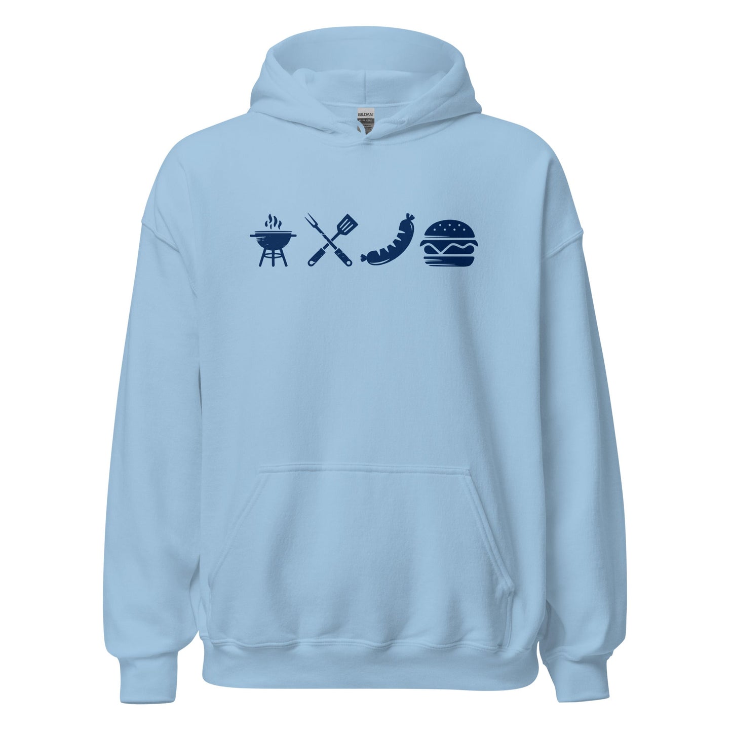 A Day Well Spent Grilling, BBQ Graphic Hoodie - Inken Image