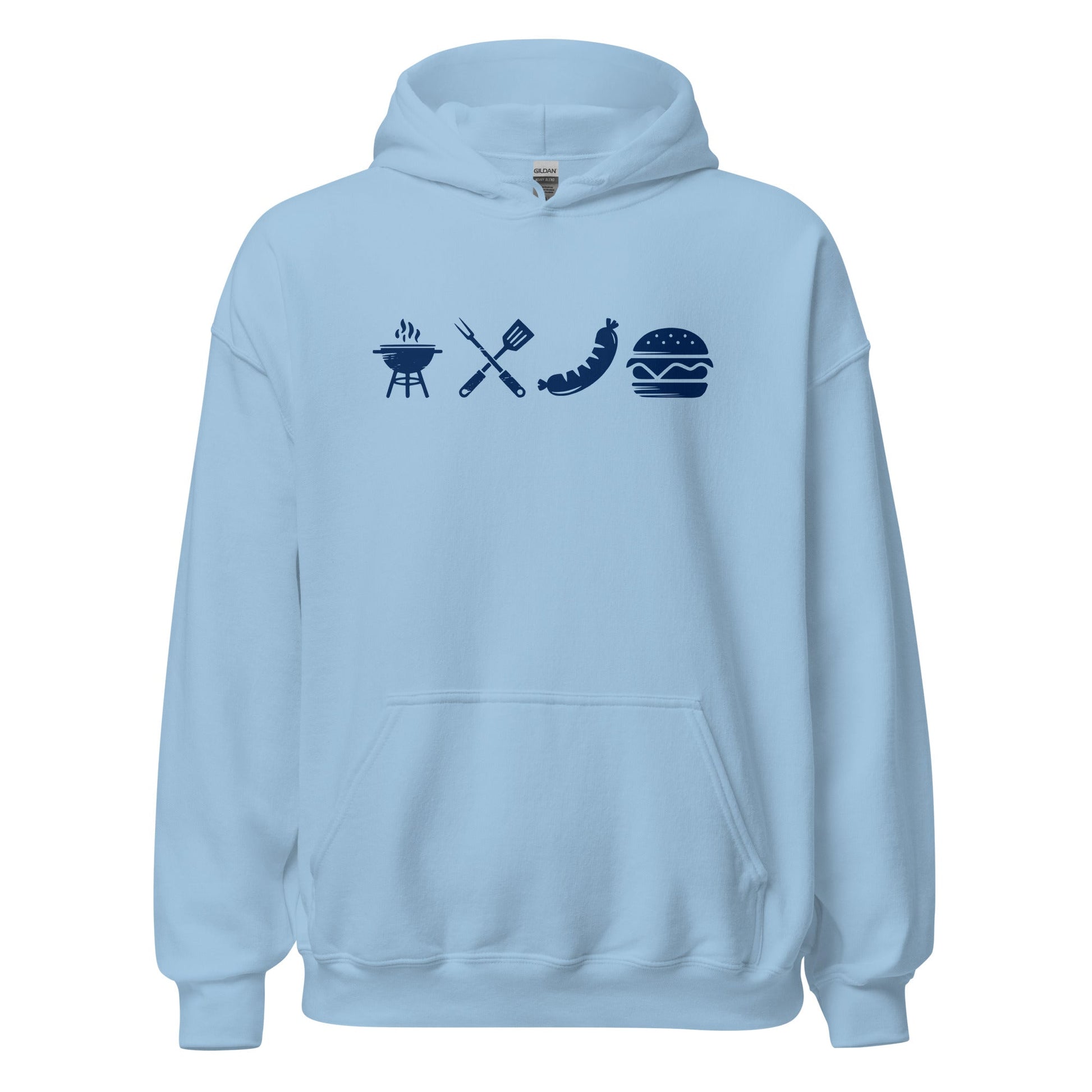 A Day Well Spent Grilling, BBQ Graphic Hoodie - Inken Image