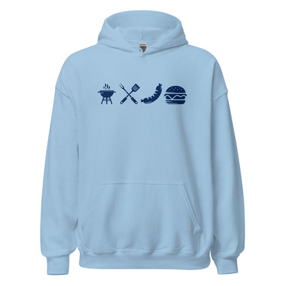 A Day Well Spent Grilling, BBQ Graphic Hoodie - Inken Image