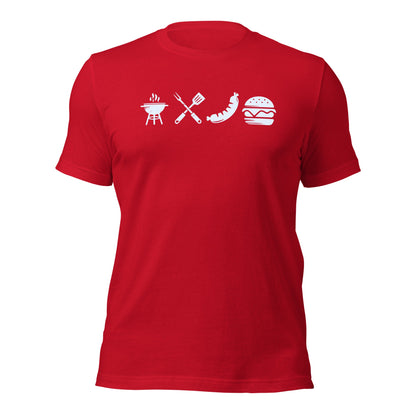 A Day Well Spent Grilling, BBQ Graphic T-Shirt - Inken Image