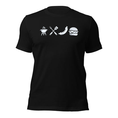 A Day Well Spent Grilling, BBQ Graphic T-Shirt - Inken Image