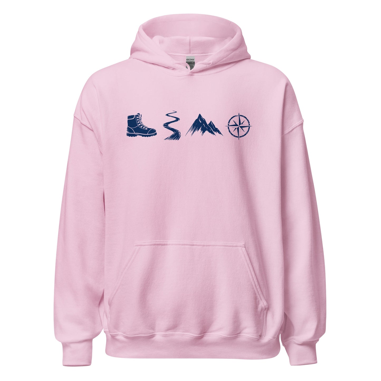 A Day Well Spent Hiking, Outdoorsman's Graphic Hoodie - Inken Image