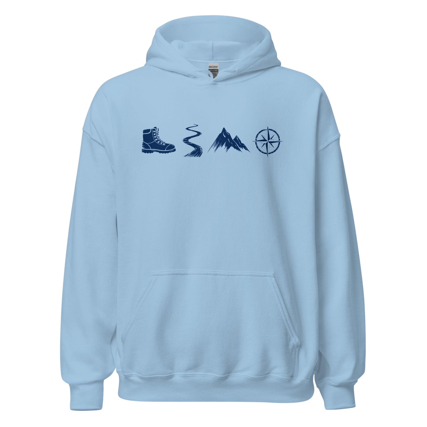 A Day Well Spent Hiking, Outdoorsman's Graphic Hoodie - Inken Image