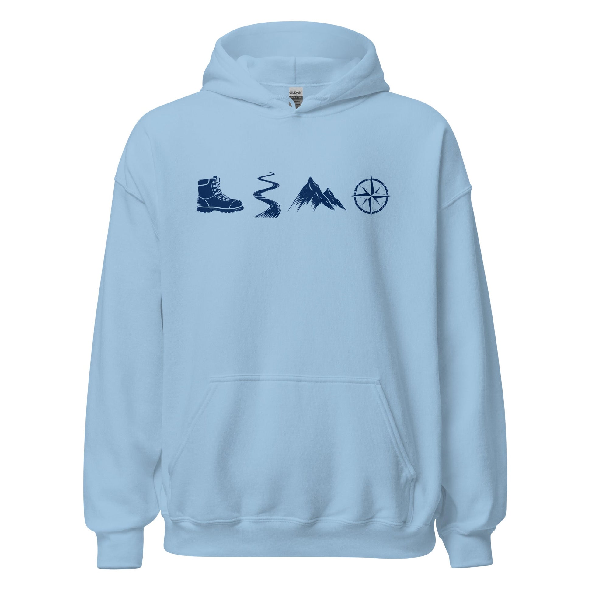 A Day Well Spent Hiking, Outdoorsman's Graphic Hoodie - Inken Image