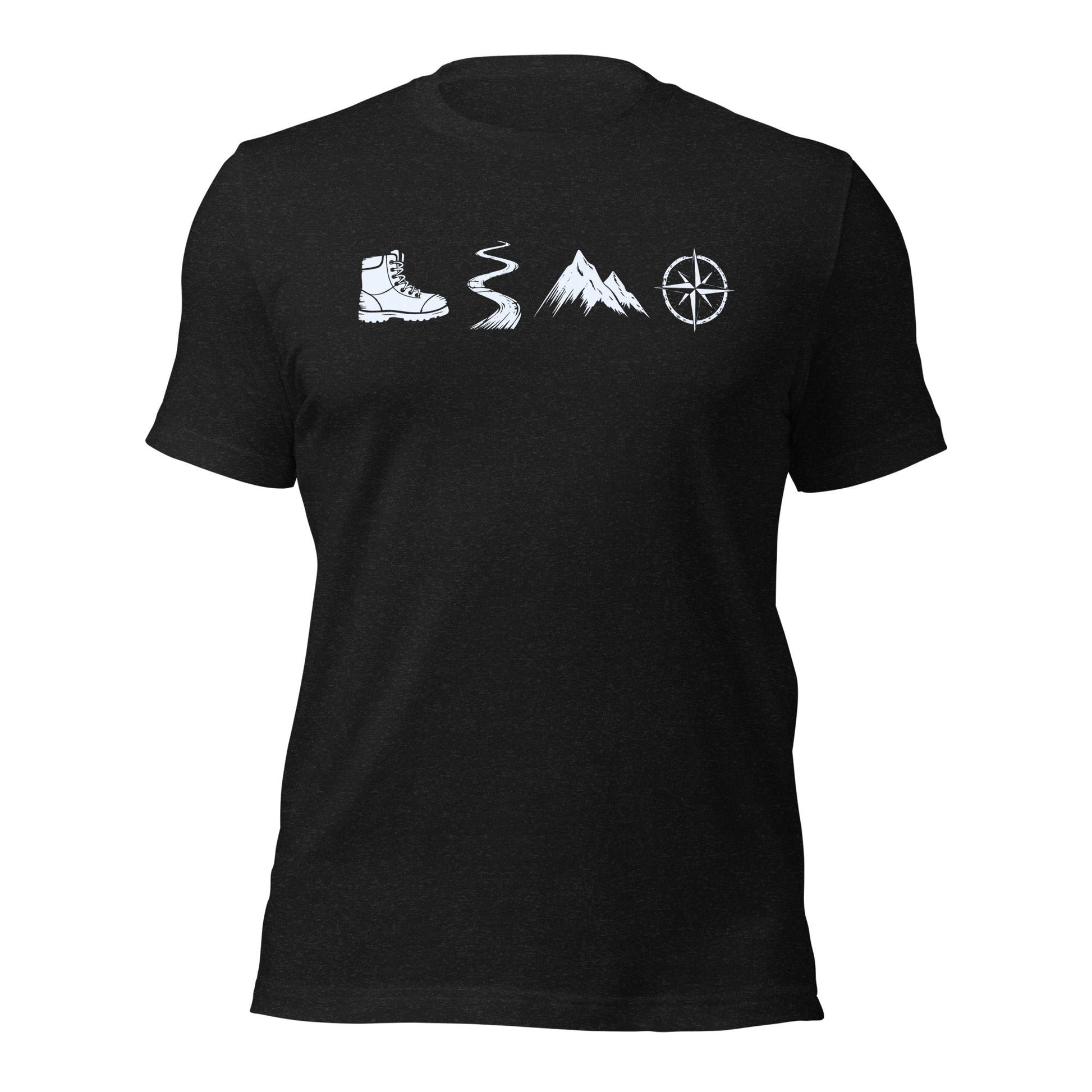 A Day Well Spent Hiking, Outdoorsman's Graphic T-shirt - Inken Image