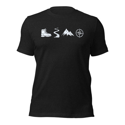 A Day Well Spent Hiking, Outdoorsman's Graphic T-shirt - Inken Image