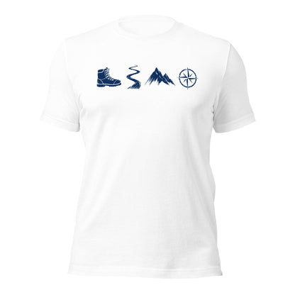 A Day Well Spent Hiking, Outdoorsman's Graphic T-shirt - Inken Image
