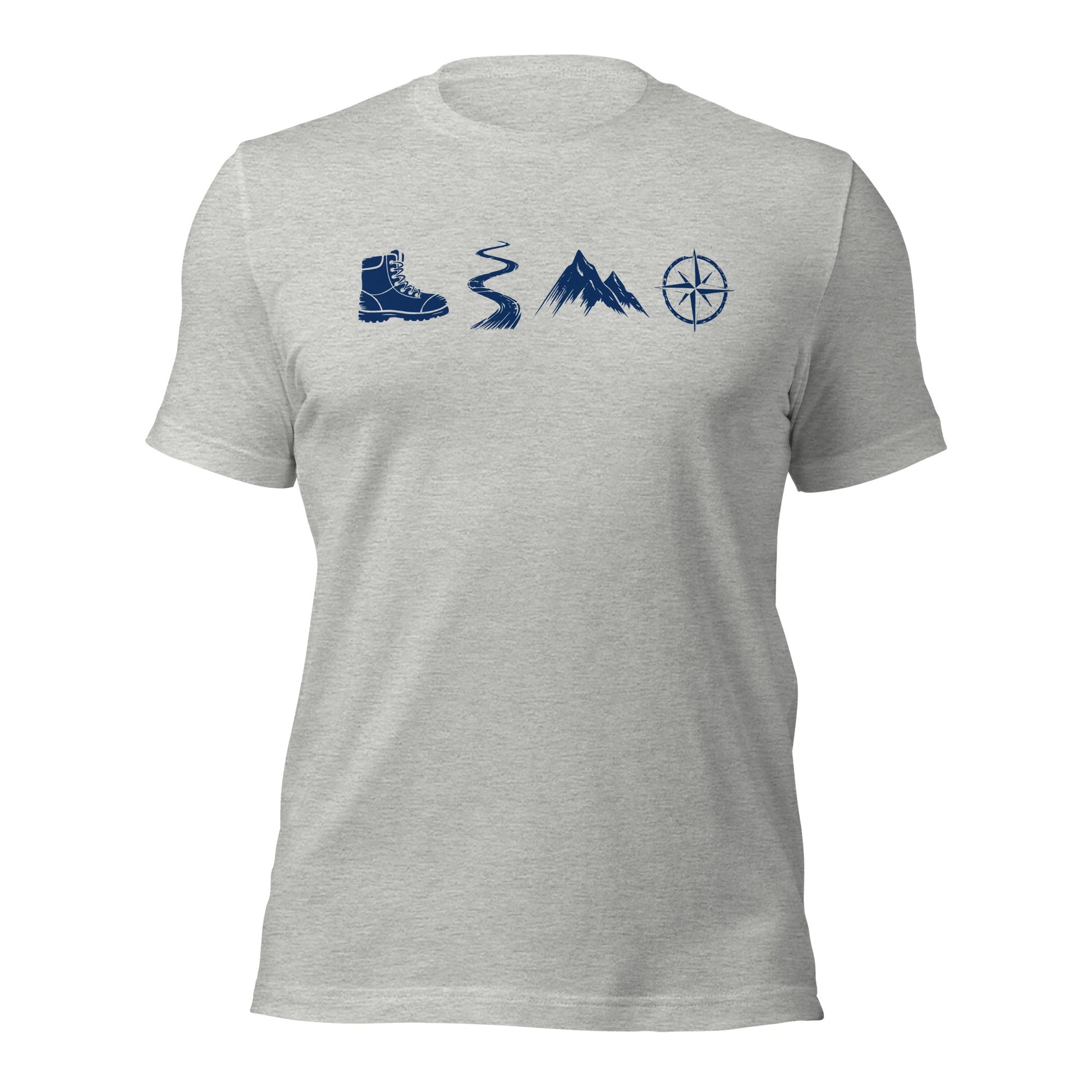 A Day Well Spent Hiking, Outdoorsman's Graphic T-shirt - Inken Image