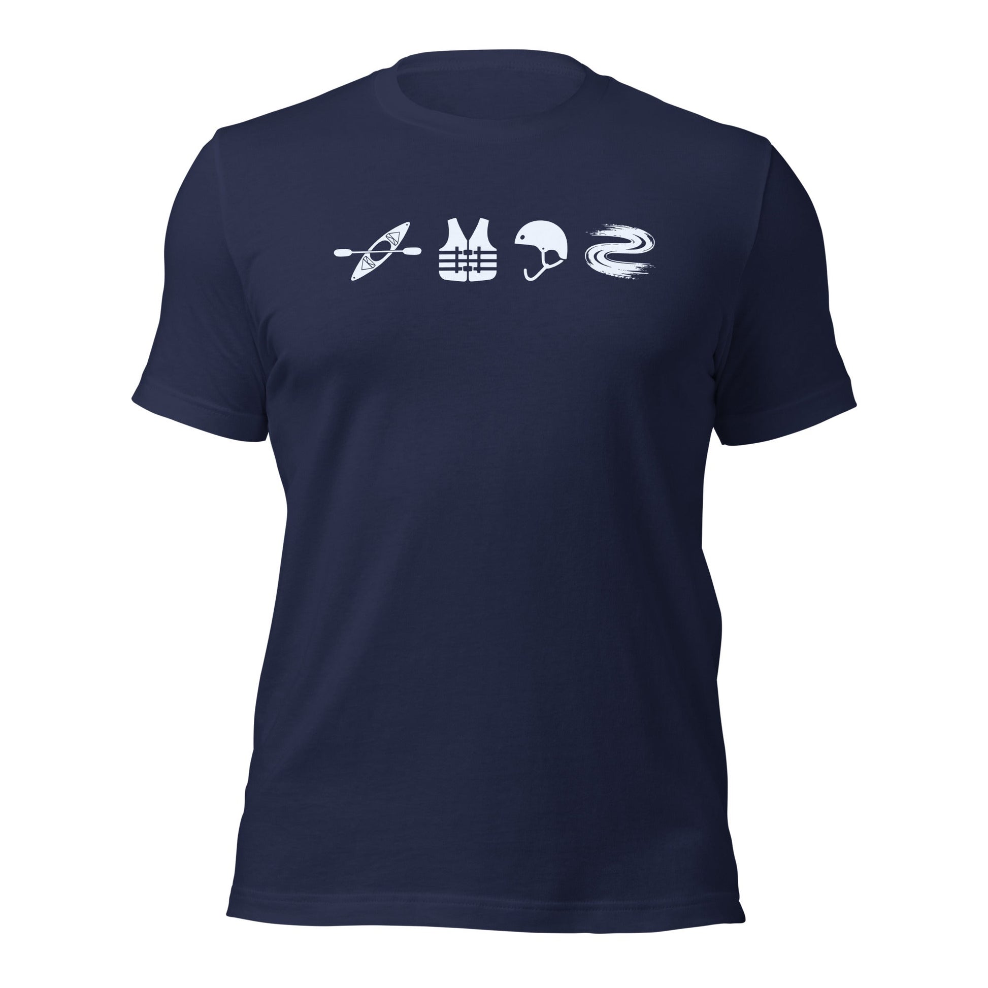 A Day Well Spent Kayaking, Whitewater Graphic T-Shirt - Inken Image