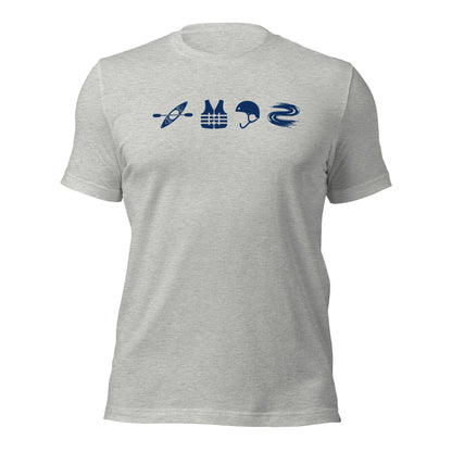 A Day Well Spent Kayaking, Whitewater Graphic T-Shirt - Inken Image
