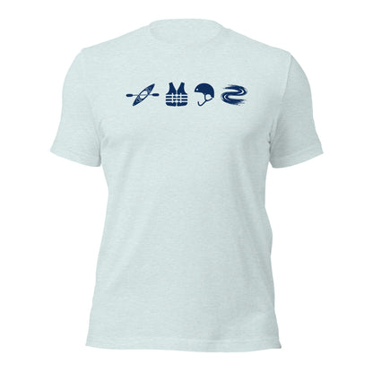 A Day Well Spent Kayaking, Whitewater Graphic T-Shirt - Inken Image