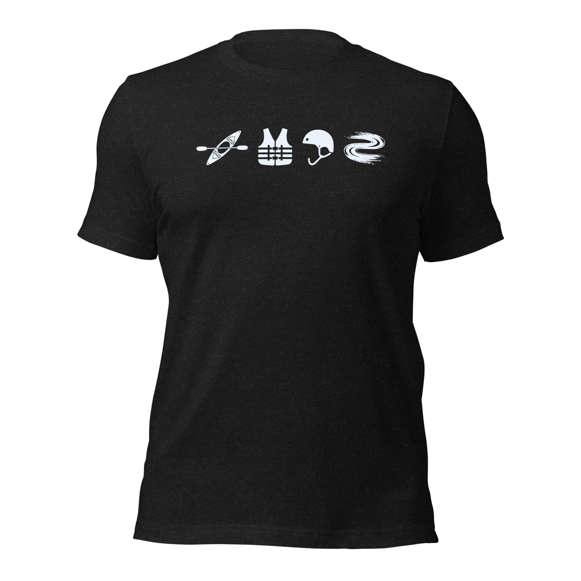 A Day Well Spent Kayaking, Whitewater Graphic T-Shirt - Inken Image