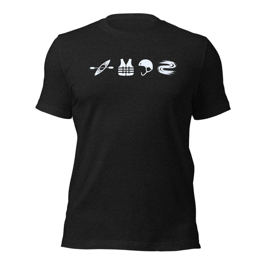 A Day Well Spent Kayaking, Whitewater Graphic T-Shirt - Inken Image