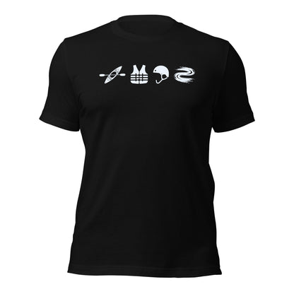 A Day Well Spent Kayaking, Whitewater Graphic T-Shirt - Inken Image