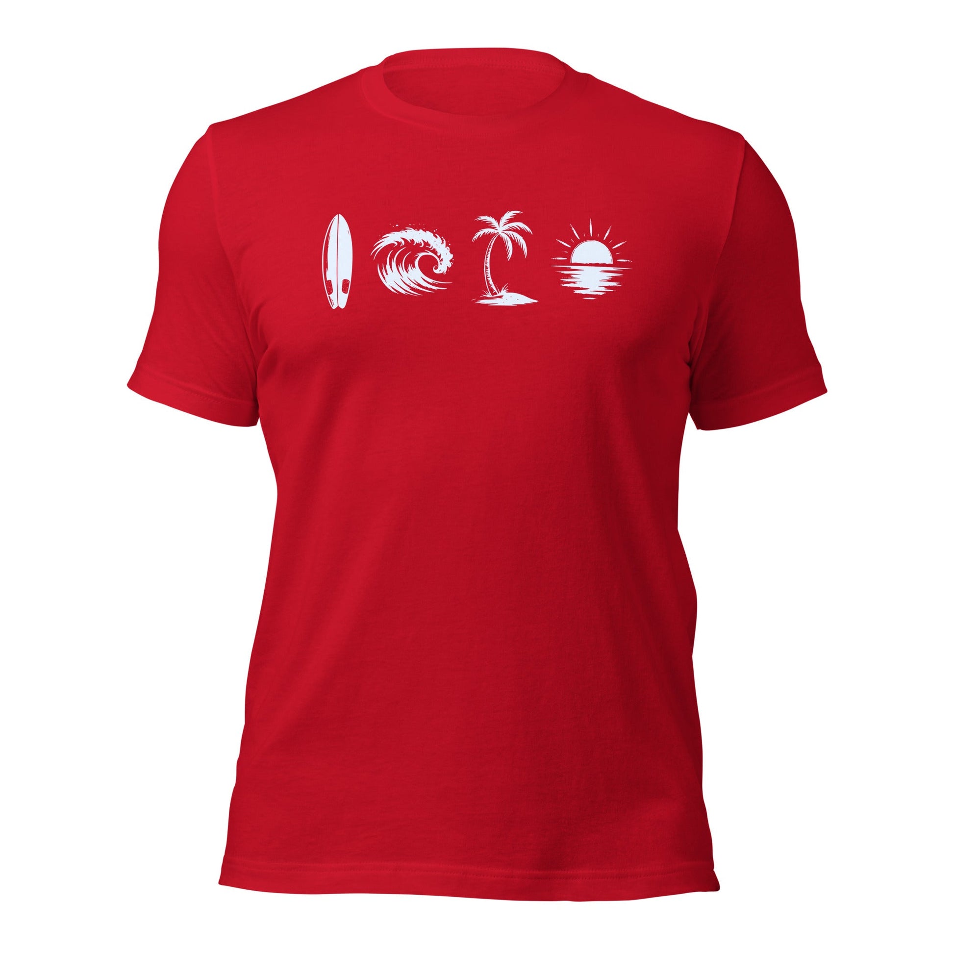 A Day Well Spent Surfing, Beach Graphic T-Shirt - Inken Image