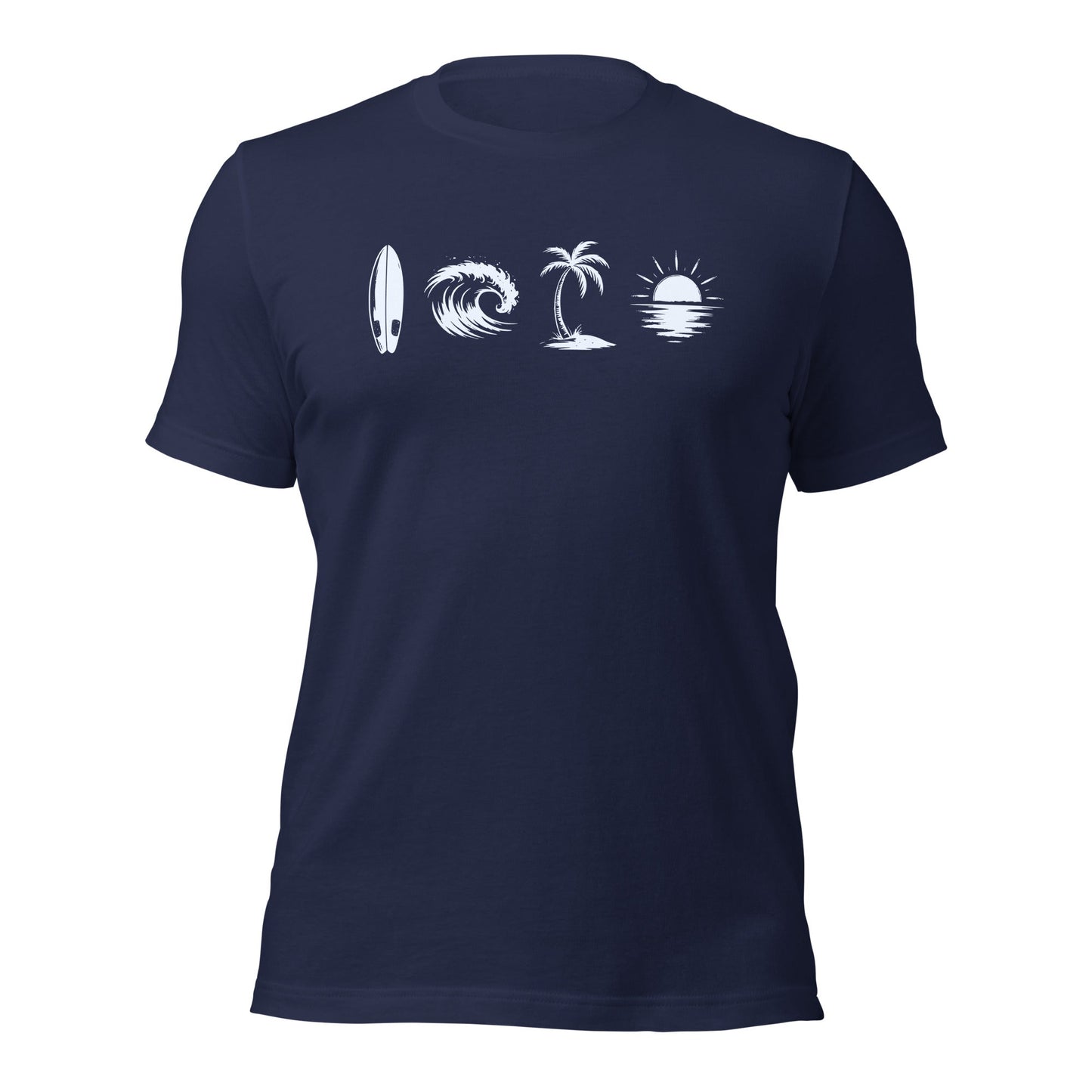 A Day Well Spent Surfing, Beach Graphic T-Shirt - Inken Image