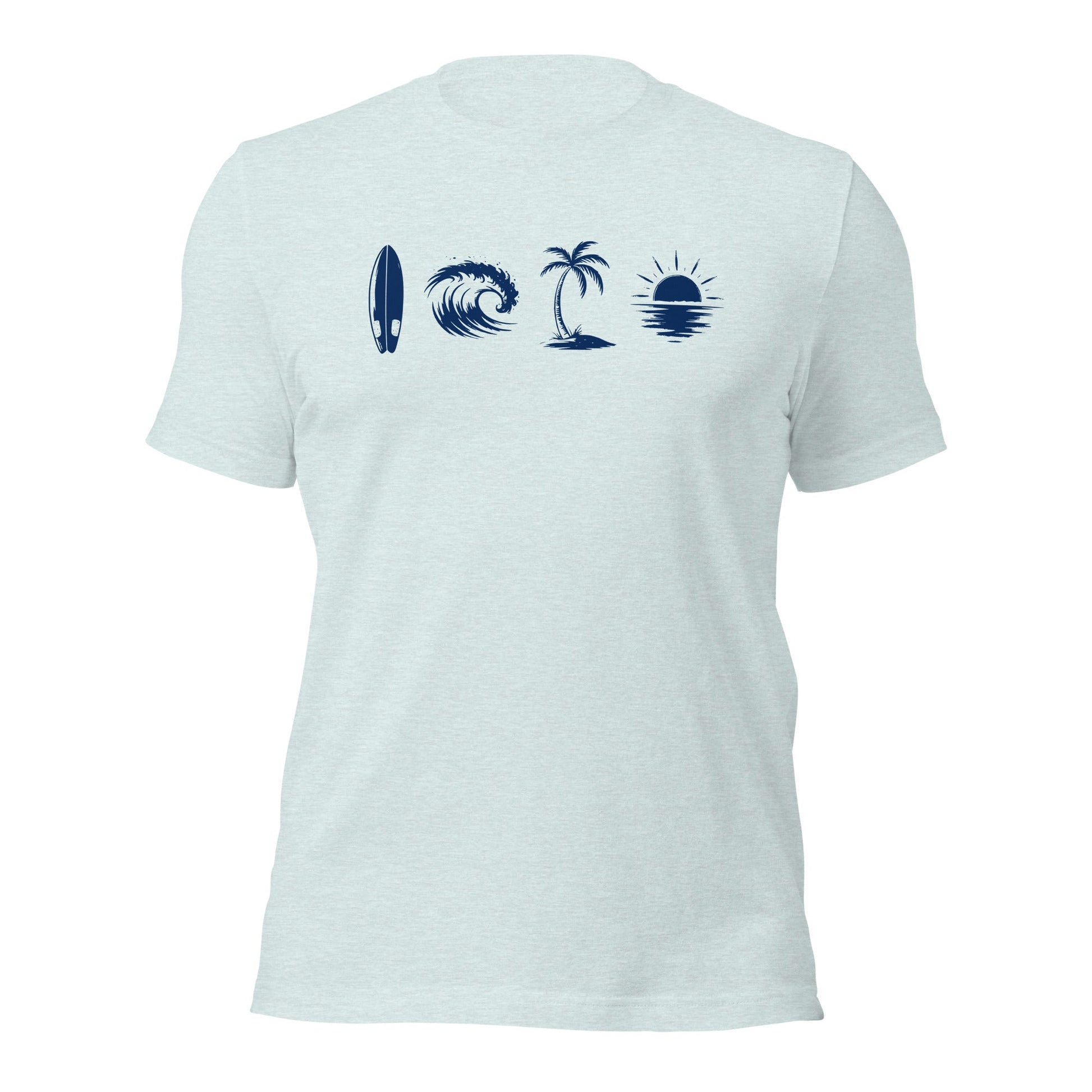 A Day Well Spent Surfing, Beach Graphic T-Shirt - Inken Image