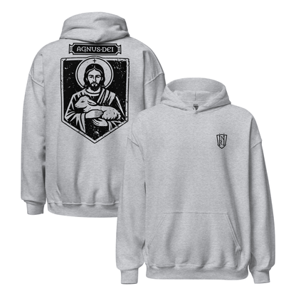 Agnus Dei, Lamb of God Christ Icon Graphic Hoodie - Inken Image