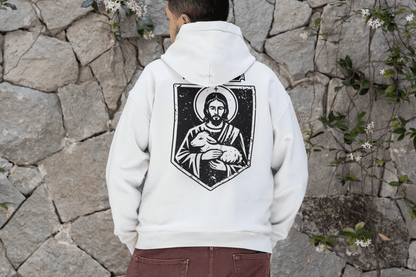 Agnus Dei, Lamb of God Christ Icon Graphic Hoodie - Inken Image