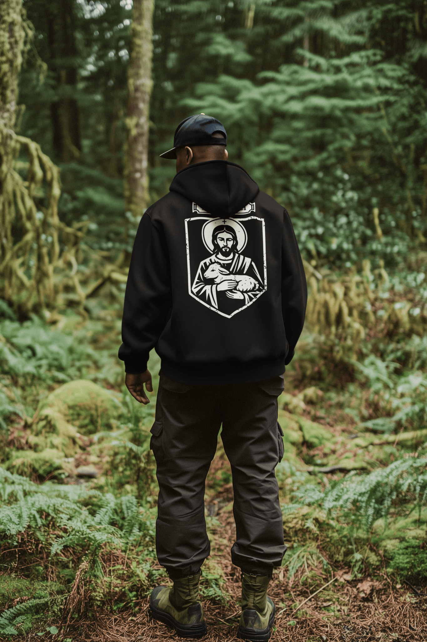 Agnus Dei, Lamb of God Christ Icon Graphic Hoodie - Inken Image