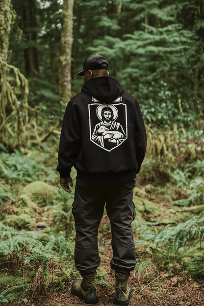 Agnus Dei, Lamb of God Christ Icon Graphic Hoodie - Inken Image
