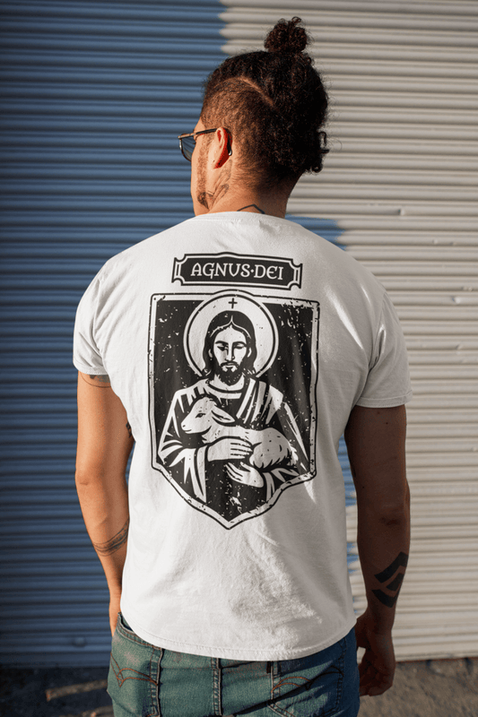Agnus Dei, Lamb of God Christ Icon Graphic T-Shirt - Inken Image