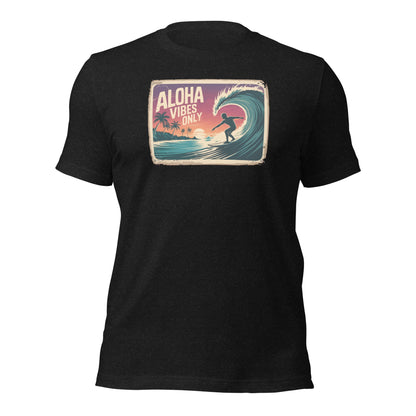 Aloha Vibes Only Vintage Surf Graphic T-Shirt - Inken Image