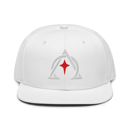 Alpha and Omega Interwoven 3D Puff Snapback - Inken Image