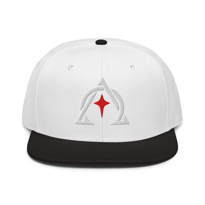 Alpha and Omega Interwoven 3D Puff Snapback - Inken Image