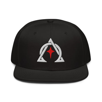 Alpha and Omega Interwoven 3D Puff Snapback - Inken Image