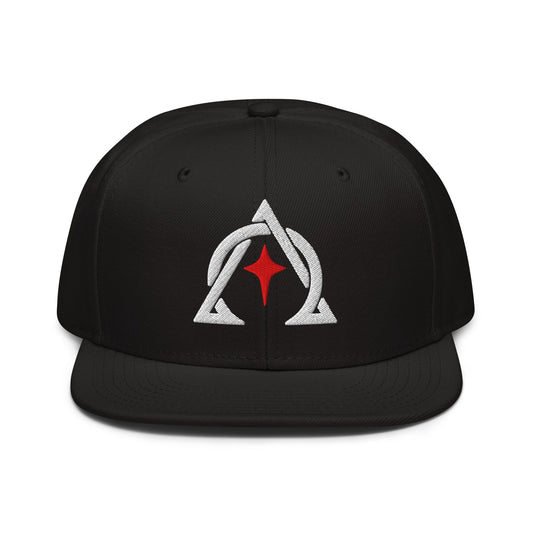 Alpha and Omega Interwoven 3D Puff Snapback - Inken Image