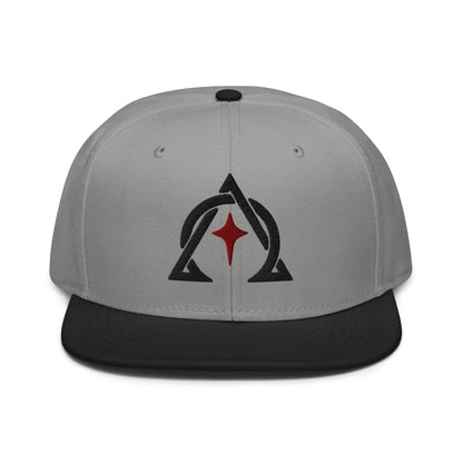 Alpha and Omega Interwoven 3D Puff Snapback - Inken Image