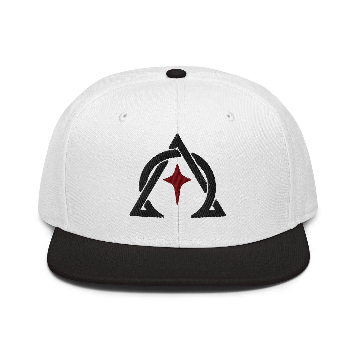 Alpha and Omega Interwoven 3D Puff Snapback - Inken Image