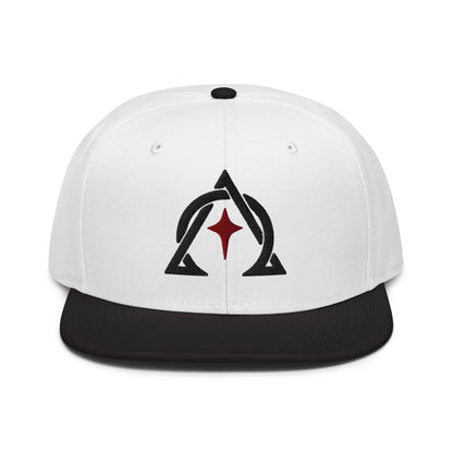 Alpha and Omega Interwoven 3D Puff Snapback - Inken Image