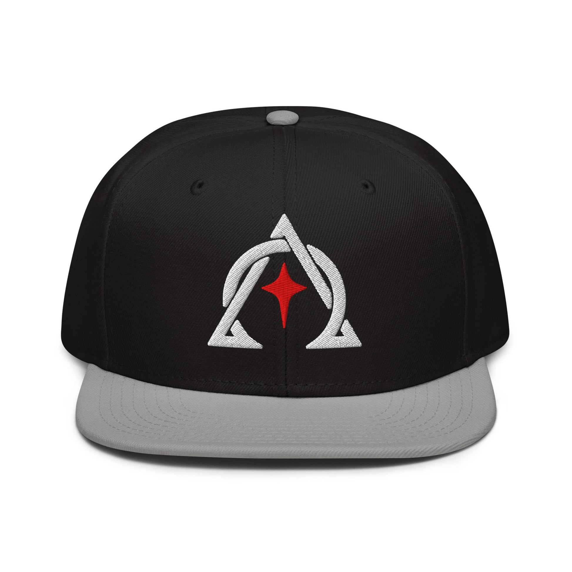Alpha and Omega Interwoven 3D Puff Snapback - Inken Image