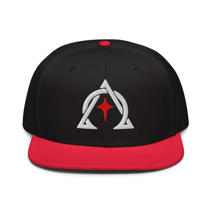 Alpha and Omega Interwoven 3D Puff Snapback - Inken Image