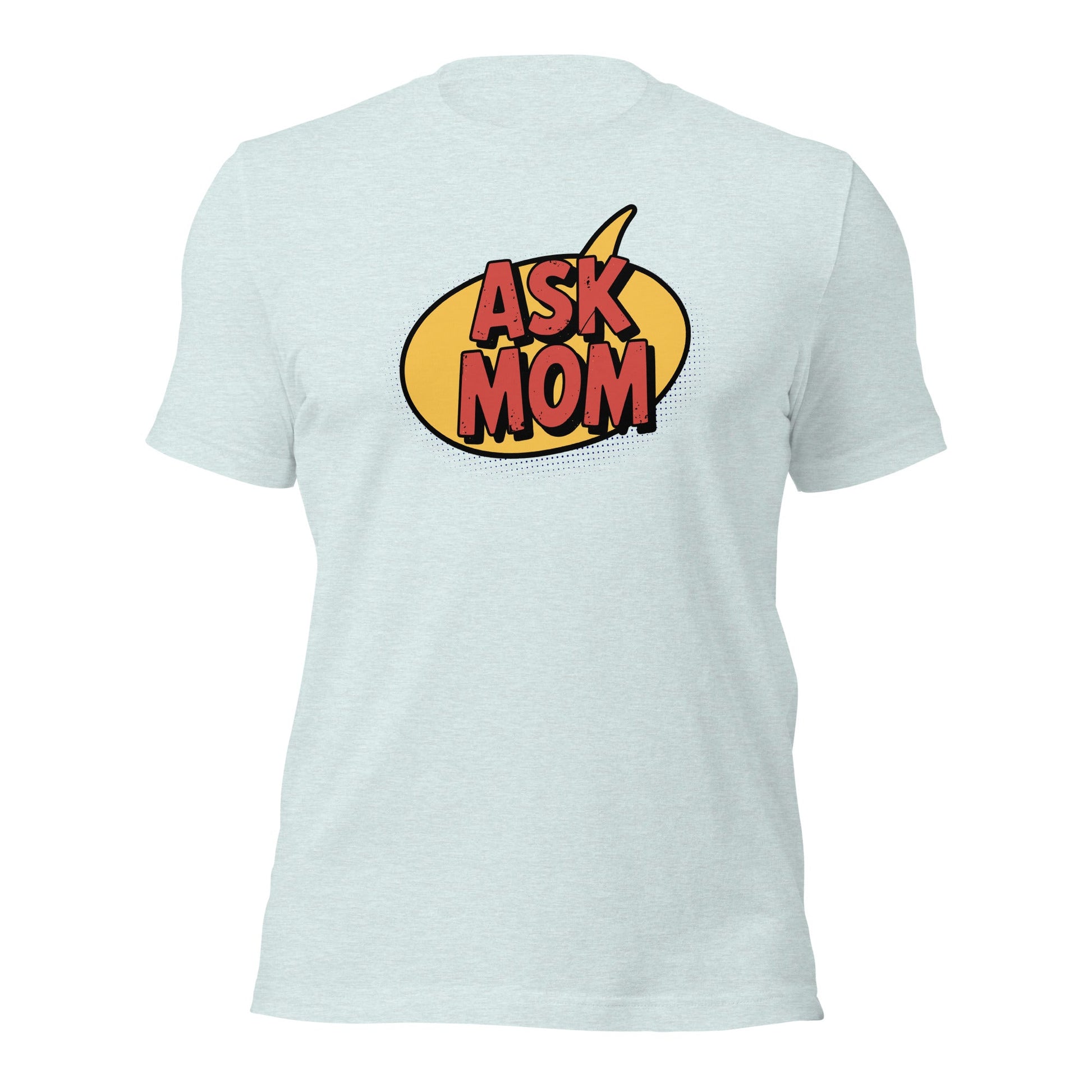 ASK MOM Retro Comic Book Speech Bubble T-Shirt - Inken Image