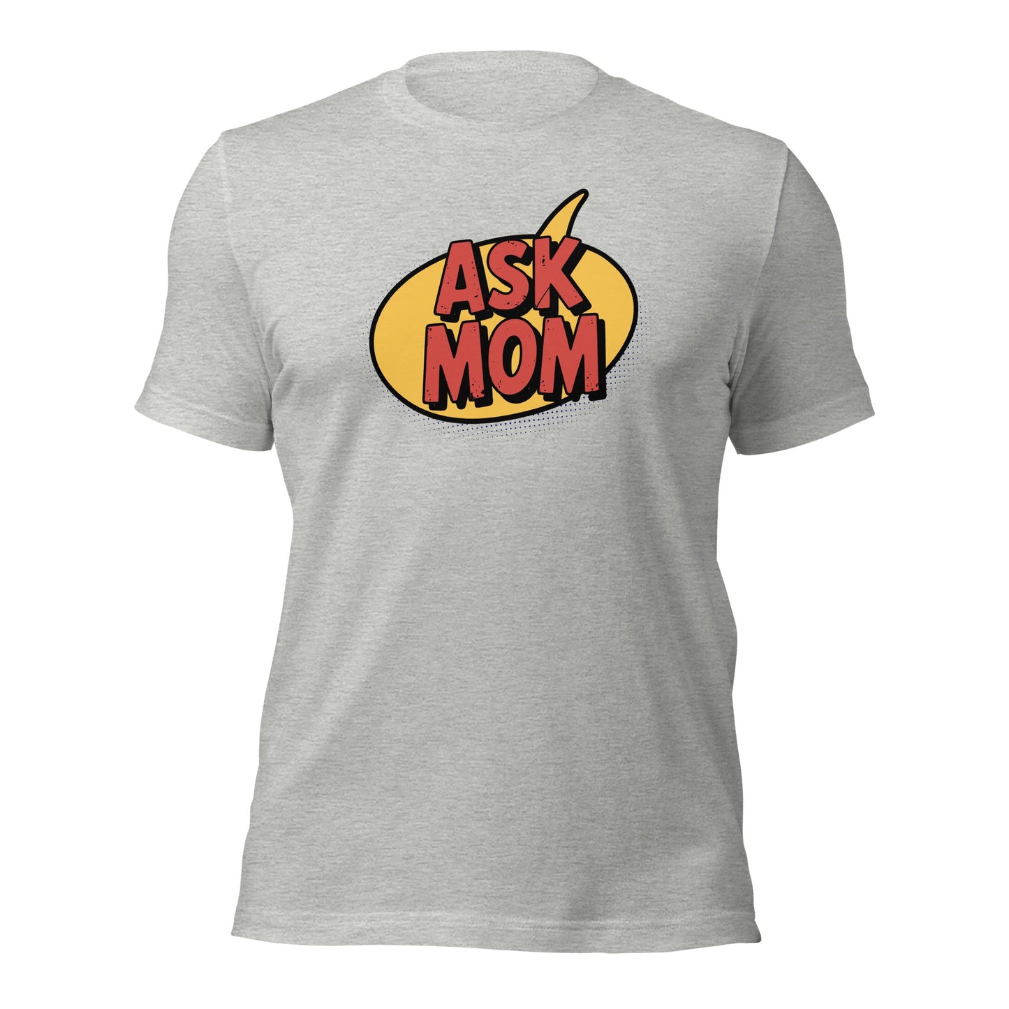 ASK MOM Retro Comic Book Speech Bubble T-Shirt - Inken Image