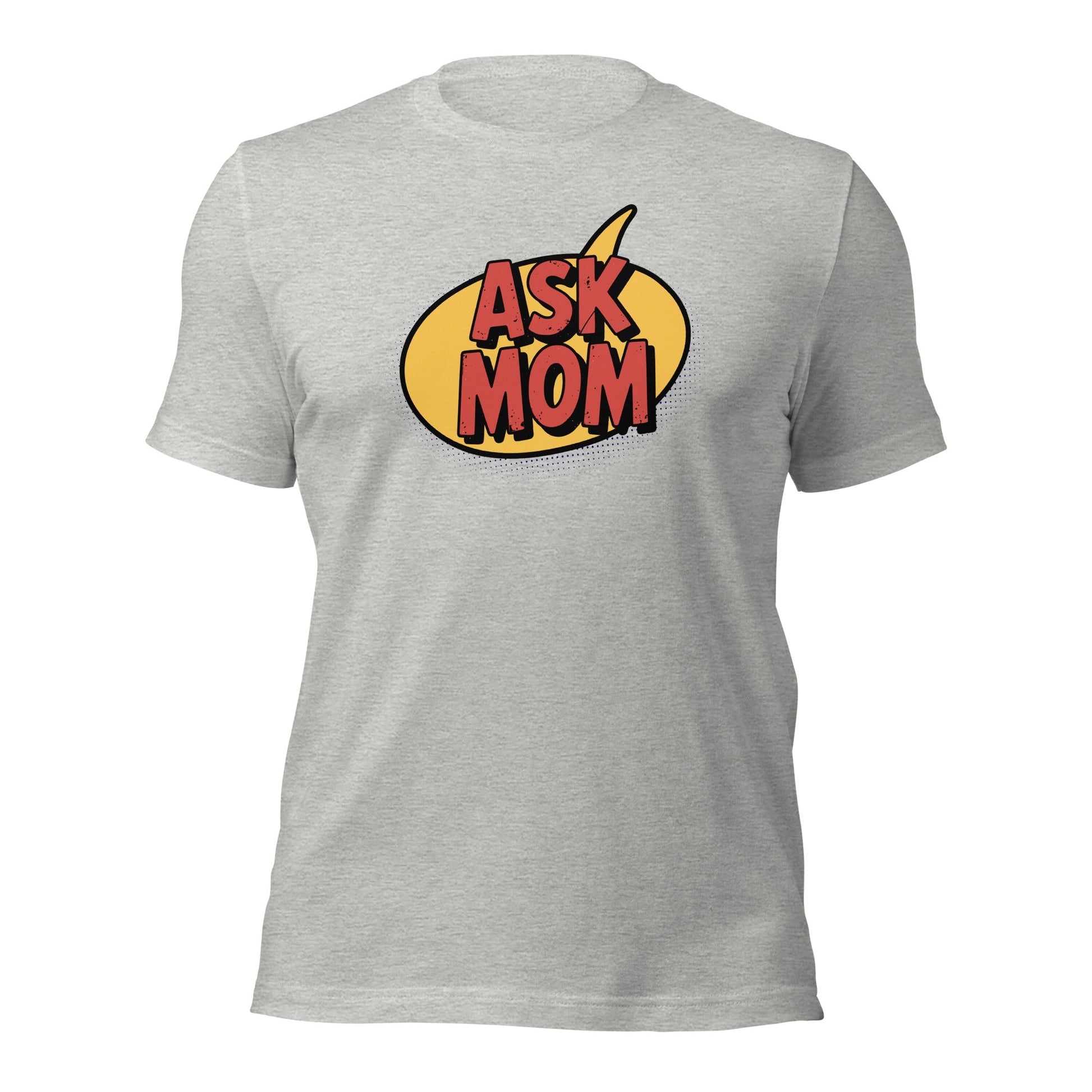 ASK MOM Retro Comic Book Speech Bubble T-Shirt - Inken Image