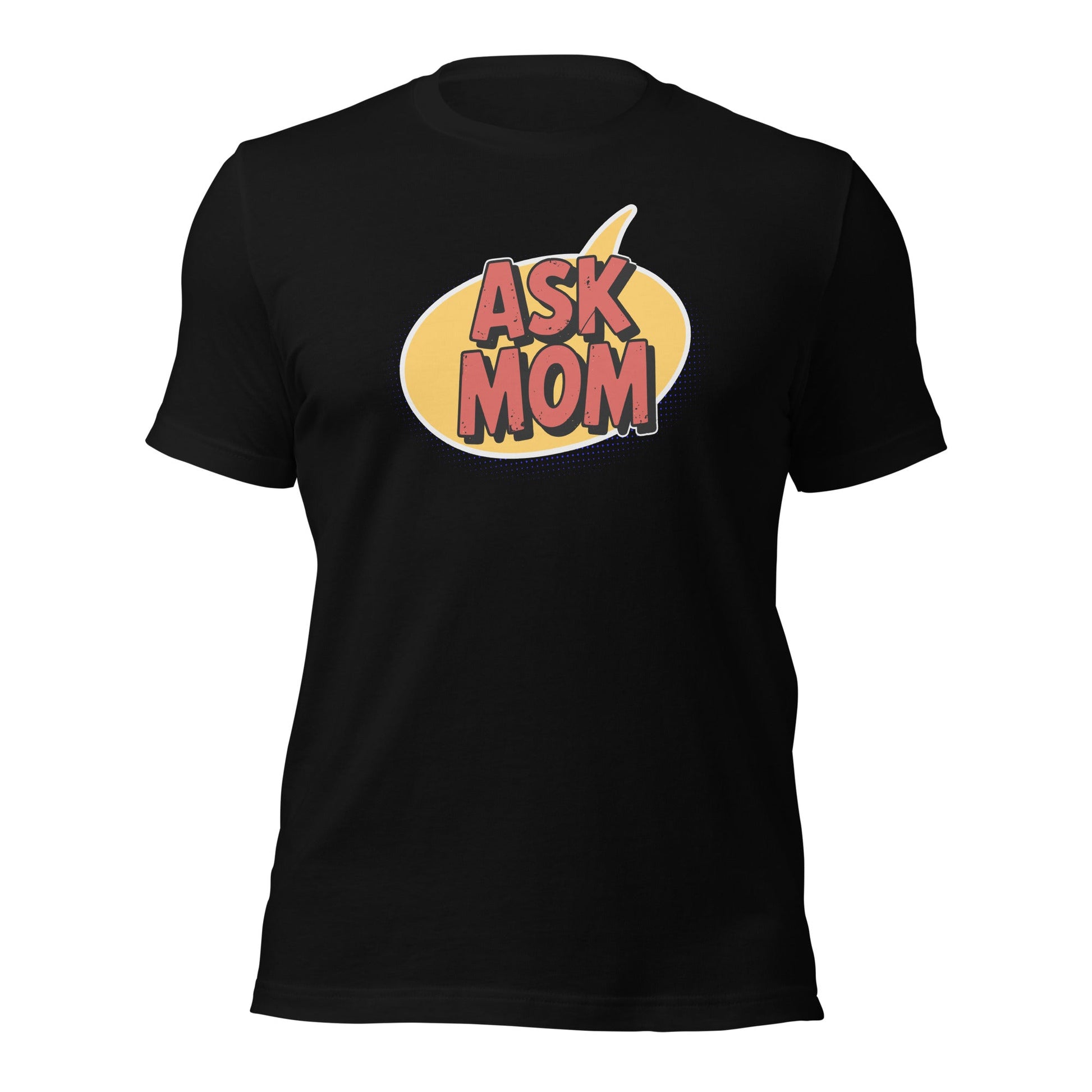 ASK MOM Retro Comic Book Speech Bubble T-Shirt - Inken Image