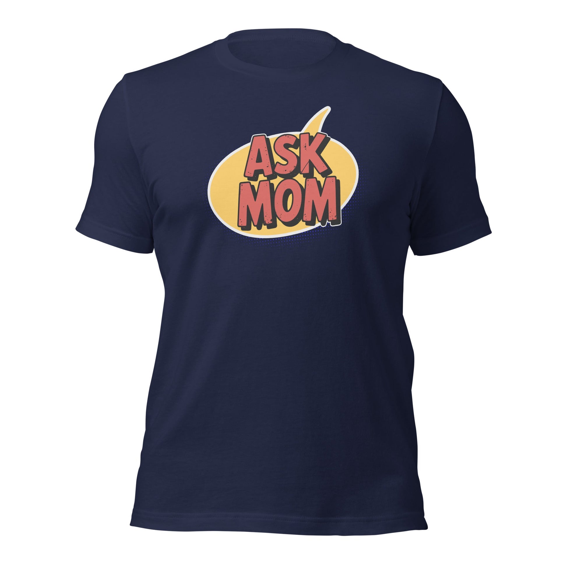 ASK MOM Retro Comic Book Speech Bubble T-Shirt - Inken Image