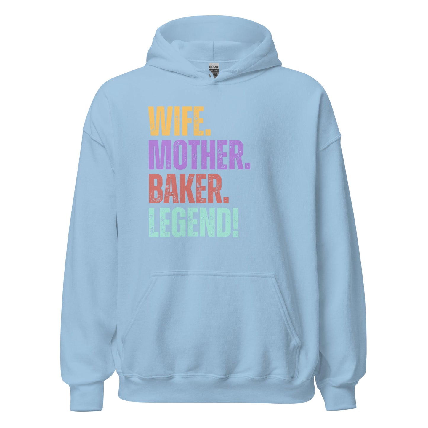 Baker Legend Wife Hoodie Fun Mom Baking Sweatshirt - Inken Image