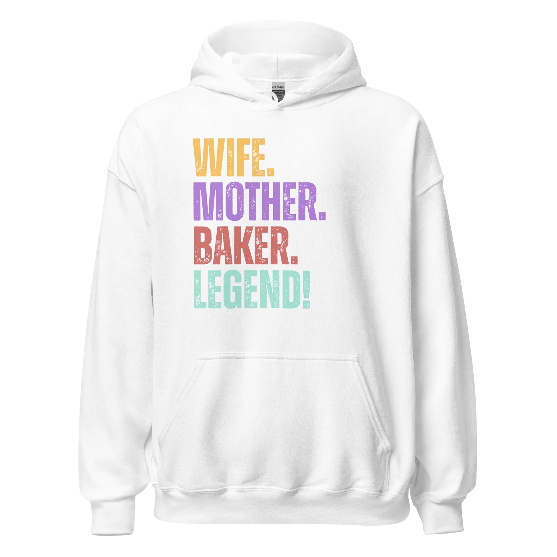 Baker Legend Wife Hoodie Fun Mom Baking Sweatshirt - Inken Image