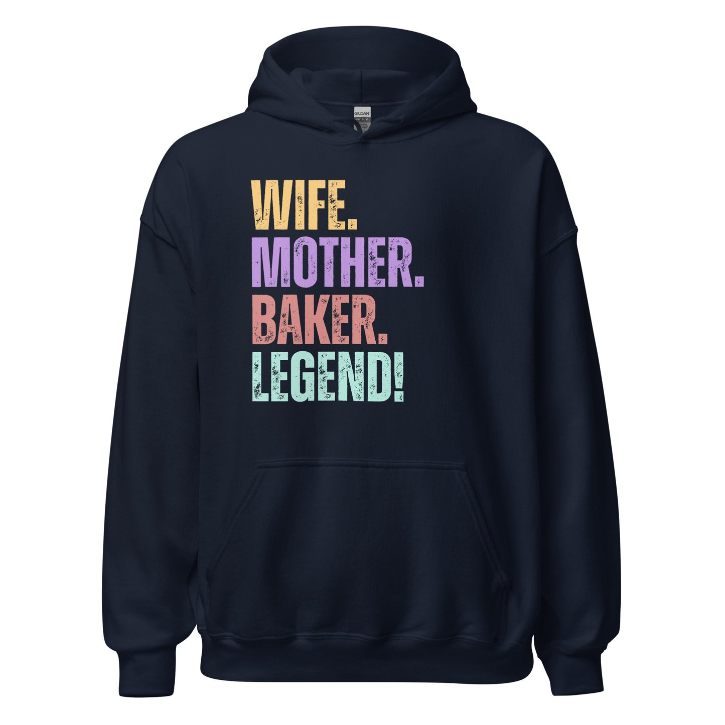 Baker Legend Wife Hoodie Fun Mom Baking Sweatshirt - Inken Image
