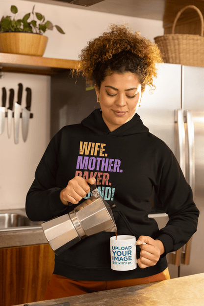 Baker Legend Wife Hoodie Fun Mom Baking Sweatshirt - Inken Image