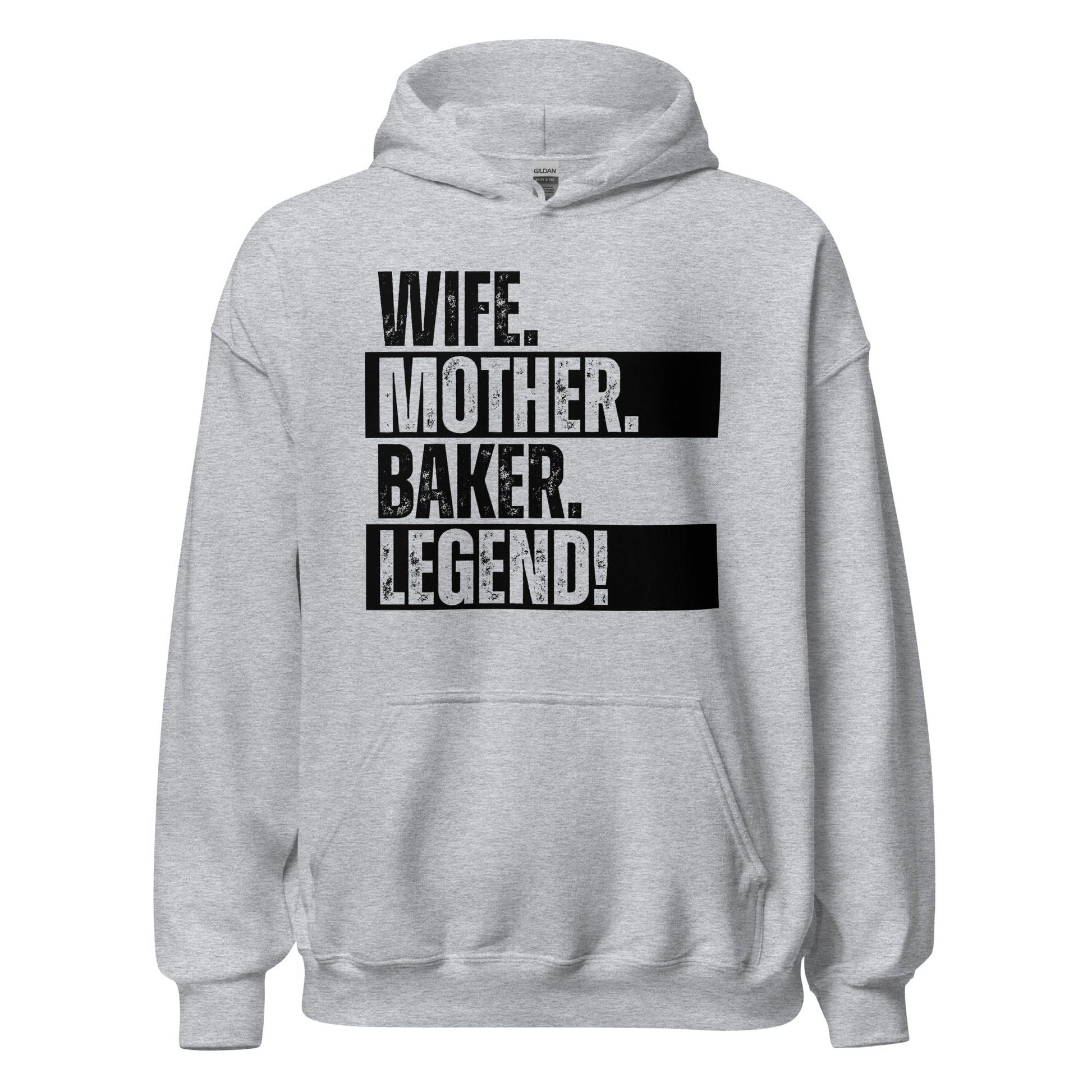 Baker Mom Hoodie Legend Baking Wife Hoodie Sweatshirt - Inken Image