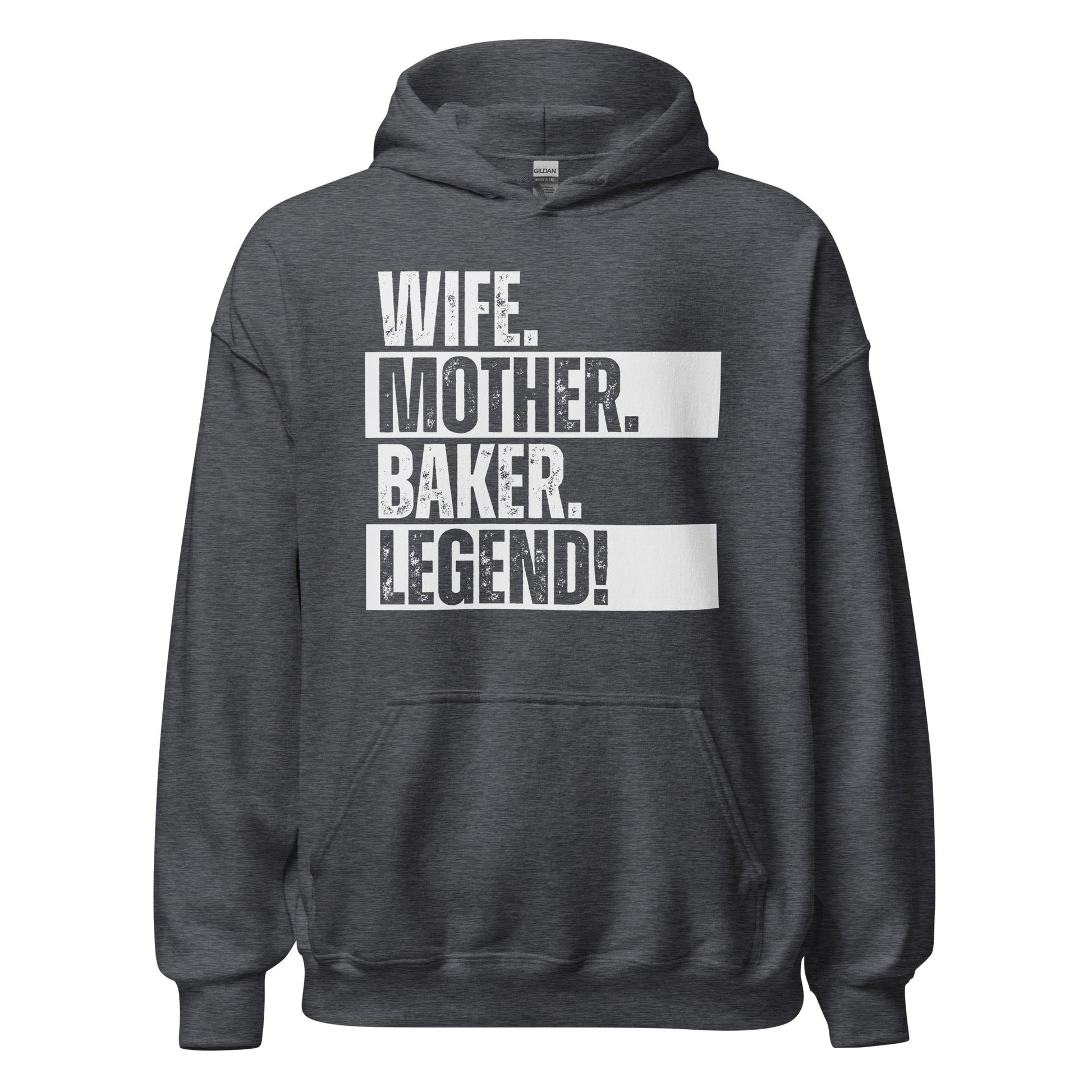Baker Mom Hoodie Legend Baking Wife Hoodie Sweatshirt - Inken Image