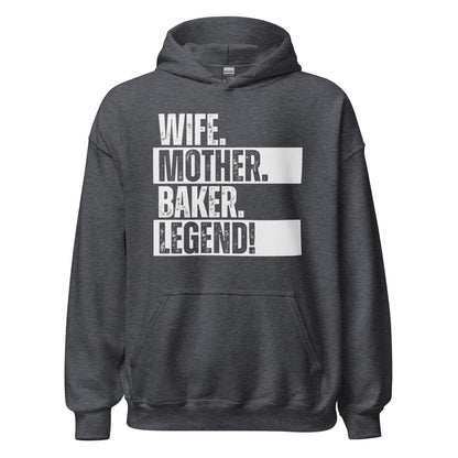 Baker Mom Hoodie Legend Baking Wife Hoodie Sweatshirt - Inken Image