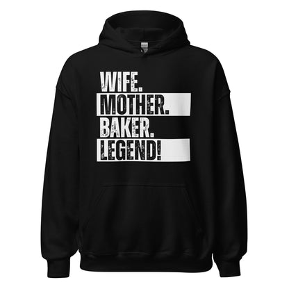 Baker Mom Hoodie Legend Baking Wife Hoodie Sweatshirt - Inken Image