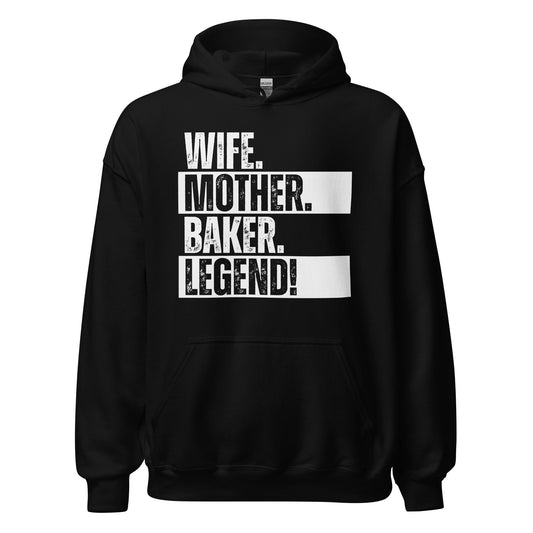 Baker Mom Hoodie Legend Baking Wife Hoodie Sweatshirt - Inken Image